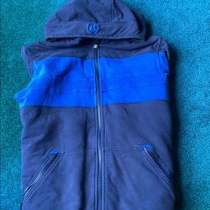 Navy and blue LuluLemon hoodie